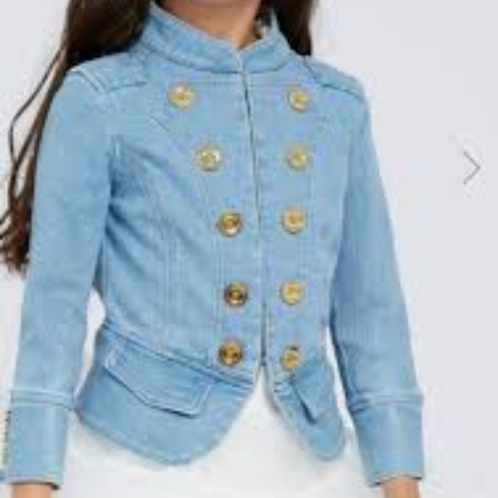 GAP Kids | Denim Military Style Band Jacket